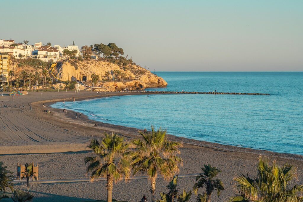 beach, sea, coast, horizon, sand, water, coastline, seashore, nature, seascape, scenery, malaga, andalusia, spain, malaga, malaga, malaga, malaga, malaga-7059725.jpg